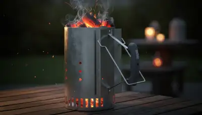 Anzündkamin: Holzkohle schnell entfachen