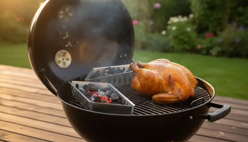 Kohlekorb: Meister des indirekten Grillens