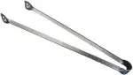 XXL Profi Edelstahl Grillzange Rex Garden Edelstahl extra lang 58cm BBQ Tongs Räucherzange Grillen Steak Zange massive Qualität langlebig
