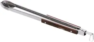 Pott & Flamme XXL 56 cm Grillzange mit Karabiner extra lang und sicher Küchen Be