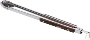 XXL 56 cm Grillzange mit Karabiner extra lang und sicher Küchen Besteck