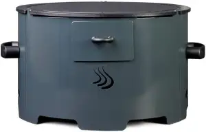 Eco Fire - Tragbarer Pelletgrill Modell "Apache" mit Stahlplatte Durchmesser 38 