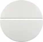 Halbmond-Keramik-Wärmeabweiser für Kamado Joe Classic I, II, III, Big Green Egg Grillteile, 38,1 cm, 2 Stück, Weiß