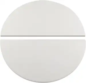 Halbmond-Keramik-Wärmeabweiser für Kamado Joe Classic I, II, III, Big Green Egg Grillteile, 38,1 cm, 2 Stück, Weiß