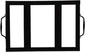 Lurrose Robuster Edelstahl Salzplattenhalter Hitzebeständiger Grill Salzblockstä