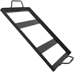 Artibetter Salzplattenhalter aus Edelstahl mit Doppelten Griffen Schwarzer Email