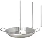 LIANGMEI Vertikaler Spieß aus Edelstahl für Barbecue-Grill, vertikaler Grillspieß Grillspieß Spieß G