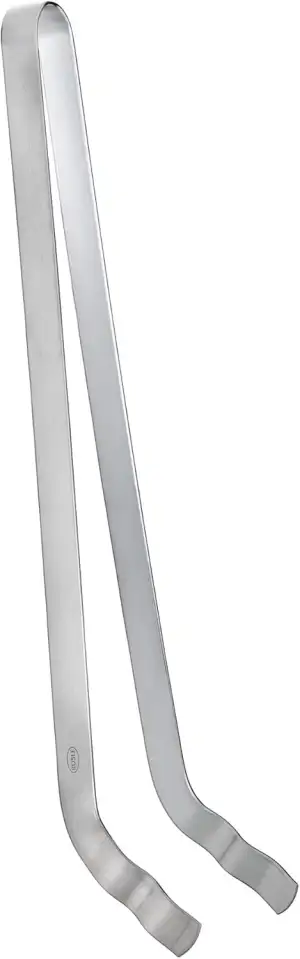 RÖSLE Grillzange gebogen, Hochwertige Grillzange mit ausgewogener Federkraft und