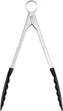 Cuisipro Küchenzange Edelstahl mit Nylon-Enden, 24 cm, Grillzange Edelstahl mit 