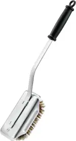 RÖSLE Barbecue-Reinigungsbürste SlideX, Hochwertige Grillbürste mit langem Stiel und Kunststoffgriff, wechselbare Borsten, Messing, Länge: 47,5 cm - Breite: 8,4 cm - Höhe: 8,5 cm