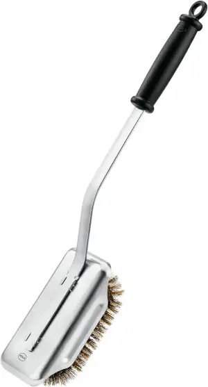 RÖSLE Barbecue-Reinigungsbürste SlideX, Hochwertige Grillbürste mit langem Stiel