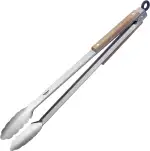 Westmark Grillzange + Servierzange, Mit Edelstahllaffen und Holzelementen an den Griffen, Länge: ...