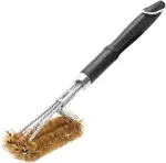 Grillfürst Premium Grillbürste mit Messing Borsten, 45 cm - Grill Reinigungsbürste für Grillrost, Grillrost Bürste mit langem 3-Fach Bürstenkopf