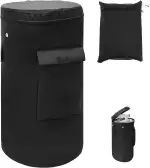 Abdeckhaube für Gasflasche 11 kg Gasflaschenhülle 33x66cm 600D Oxford Gasflaschen Schutzhülle mit Zugband, wasserdichte Winddichte Anti-UV Gasflaschenabdeckung für Propangasflasche