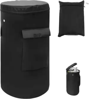 Abdeckhaube für Gasflasche 11 kg Gasflaschenhülle 33x66cm 600D Oxford Gasflasche