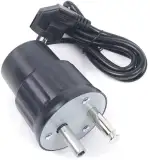 Grillmotor 220V mit 2RPM für Grillspieß, 5kg Tragkraft Elektromotor Grill Barbecue Rotator Motor mit EU-Stecker, Zinklegierung Gehäuse für Outdoor BBQ Grillgeräte, Schwarz