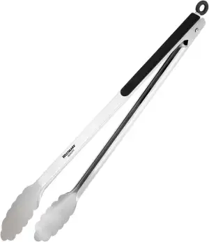 Westmark Grillzange, Rostfreier Edelstahl/Kunststoff, Länge: 37,7 cm, Classic Sp