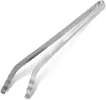 Fackelmann Grillzange aus Edelstahl – Gebogene Küchenzange für den Elektro-, Kohle- oder Gasgrill...