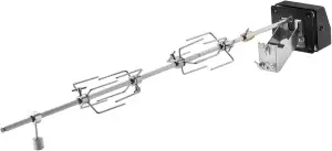 RÖSLE ALLFLAME Drehspieß, Rotisserie-Spieß für Grill, Edelstahl 6-Kant-Spieß bis