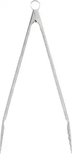 Cuisipro Küchenzange Edelstahl | 40 cm | Zange Küche, mit einhändiger Bedienung | inkl. Aufhängeöse | rutschsichere gezackte Enden | Grillzange Edelstahl