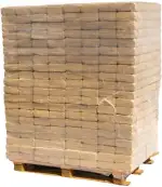 1.000 kg Palette RUF Form Hartholz Brikett Sonderangebot Briketts aus Buche Kamin Ofen Holz Gluth...