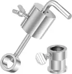 Ausgleichsgewicht Drehspieß, Drehspieß Gewicht, 286 Gram Edelstahl Spießgewicht und Lager für Drehspieß, Gewicht für Grillspieß Rotisserie 8-10cm, drehspiess zubehör