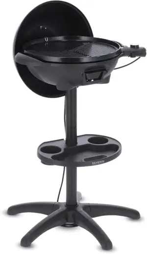 SEVERIN Barbecue-/Standgrill mit Haube, Elektrogrill mit Thermostat, Grillplatte