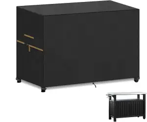 VANSHEIM Griller Abdeckung XXL Grillplane für Keter Unity XL BBQ Beistelltisch Abdeckplane Grillwagen Abdeckhaube Gasgrill Gross Wetterschutzhaube Grill Abdeckplane für Griller Wasserdicht 145x65x100