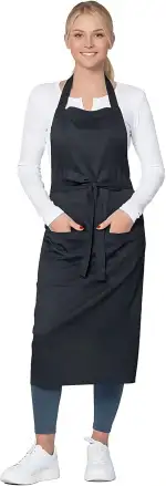 ZOLLNER Kochschürze - robuste und langlebige Grillschürze - für Damen und Herren - Baumwolle - mit Bindebänder für optimalen Halt, 154, 280