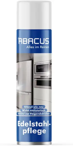 ABACUS® Edelstahlpflege Spray, Edelstahlpflegemittel, Edelstahlreiniger Spray, E