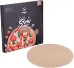MOESTA-BBQ 10374 Pizzastein No. 1 - Rund 41cm Durchmesser - Cordierit Naturstein - Italienischer ...