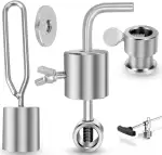 2 STK Ausgleichsgewicht für Grillspie, 180g, 286g Counter Balance, Grillspießgewichte, Rotisseriespieß Ausgleichsgewicht, Ausgleichgewicht Drehspies, Edelstahl Spießgewicht für Drehspieß