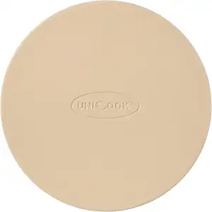 Unicook Klein Rund Pizzastein 26 cm - Pizza Backstein für Backofen und Grill, Ba