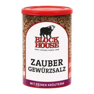 Block House Zaubergewürzsalz, Gewürzmischung für Fleisch, Fisch und Gemüse in Re