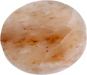 Runde Platte aus rosa Himalaya-Salz, lebensmittelecht, 20 cm