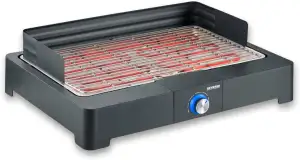 SEVERIN Tischgrill mit Edelstahl-Grillrost für drinnen und draußen, Elektrogrill