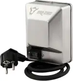 BBQ-Toro Edelstahl Grillmotor für Grillspieß | 220-240V | Belastbar bis 10 kg | Drehmotor für Rotisserie, Spießbraten, Schaschlik, Spanferkel | Grillspiess Motor, Grill Motor