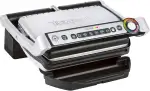 Tefal OptiGrill Kontaktgrill – Elektrogrill mit 6 automatischen Programmen, Garstufenanzeige und automatischer Temperaturanpassung, Auftau- und Manueller Modus, abnehmbare antihaftbeschichtete Platten