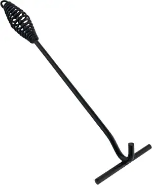 ToCi Deckelheber für Dutch Oven, Feuertopf & Kessel – 34 cm Schürhaken aus Stahl