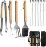 Grillzubehör, Grillbesteck-Set, Edelstahl Grillspachtel, Multifunktion Grillzange, Grillwender, Professionelle Fleischgabel, Langlebige Grillbürste, Einzigartige Grillen Geschenke Männer