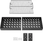 38-73cm Verstellbare Holzkohleschale für Tepro Toronto, TAINO Hero XL Holzkohle Grills, Kohleschale Grill Ersatzteile für Activa Angular, EL Fuego Montreal, Universal Holzkohlerost Ersatzteile