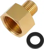 Gasflaschen adapter, 1 Stück LPG Gasadapter 1/2" R x 1/4" lks Anschlüsse für Gasherde Gasflaschen...