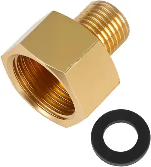 Gasflaschen adapter, 1 Stück LPG Gasadapter 1/2" R x 1/4" lks Anschlüsse für Gas