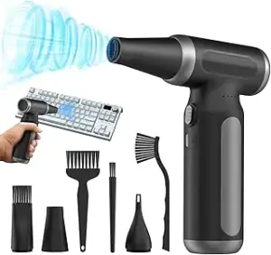 Elektrische Staubgebläse Druckluftspray für PC Reinigungsset, 200000 U/min Compressed Air, 3-Gang ei