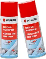 Würth Edelstahlpflegespray 2x 400ml Pflege Reiniger Edelstahl