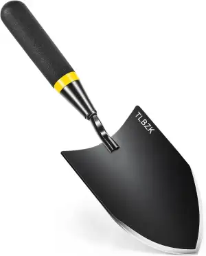 Robuste Gartenhandschaufel, Gartenschaufel aus Kohlenstoffstahl, mit Gummigriff, besonders gut geeignet zum Umpflanzen und Pflanzen