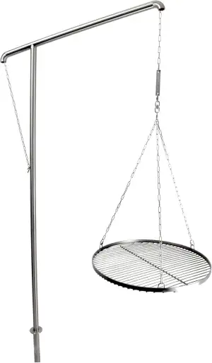 Grillrost.com Das Original Edelstahl Grillgalgen | Schwenkgrill - demontierbar m
