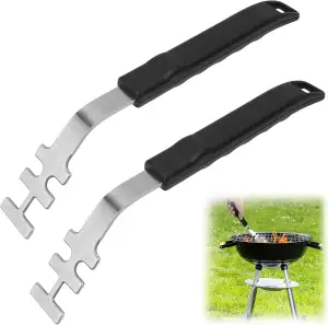 Hitzebeständige Grillrostheber für Gussrost, 2 STK Grillrost Heber Gusseisen, An
