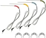 4 Stk Grill Ersatzsonde Kompatibel mit Weber Igrill 2 Igrill Mini Igrill 3 Thermometer Fleischgrills