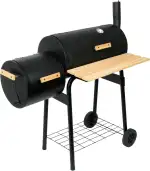 BBQ-Toro BBQ Smoker Grill, Holzkohle mit Feuerbox, Kombination, Grillwagen Holzkohlegrill, Barbecue Grill mit Smoker